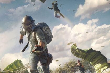 Imagem mostra o cenário do game PUBG Mobile e os personagens